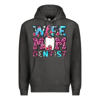 Charcoal Heather Wife Mom Dentist With Tooth And Floss Premium Hoodie - AdoDesignShop