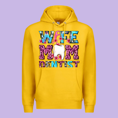 Wife Mom Dentist With Tooth And Floss Premium Hoodie Designed By Adodesignshop