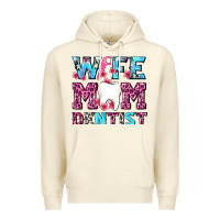 Sandshell Wife Mom Dentist With Tooth And Floss Premium Hoodie - AdoDesignShop