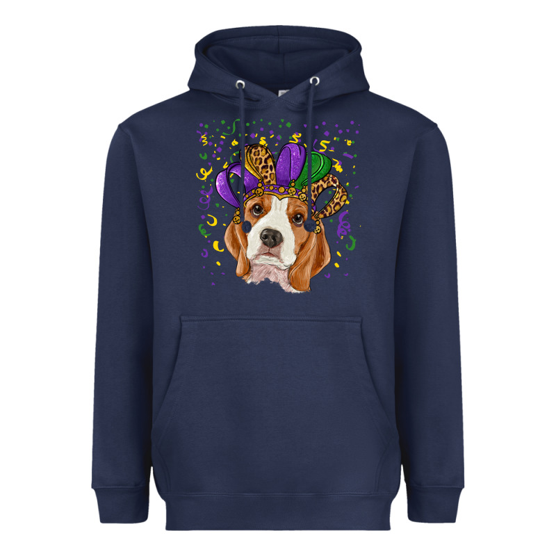 Mardi Gras Beagle Heavyweight Hoodie by RanaPortraitStore | Teevron