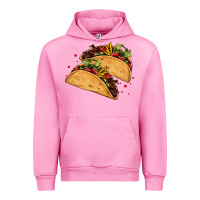 Fuchsia Pink mexican taco's Urban Hoodie - AdoDesignShop