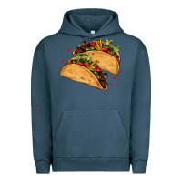 Pigment Midnight Navy mexican taco's Urban Hoodie - AdoDesignShop