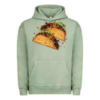 Pigment Oil Green mexican taco's Urban Hoodie - AdoDesignShop