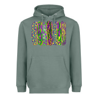 Sage Mardi gras brush stroke Heavyweight Hoodie - RanaPortraitStore