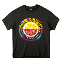 Asphalt Hello Summer Heavy Core Tee - CowhideDigitalArt