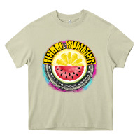 Mossy Hello Summer Heavy Core Tee - CowhideDigitalArt