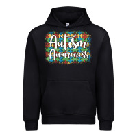 Black autism awareness puzzle background Urban Hoodie - Artiststas