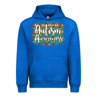 Cobalt autism awareness puzzle background Urban Hoodie - Artiststas