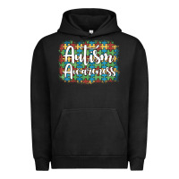 Pigment Black autism awareness puzzle background Urban Hoodie - Artiststas