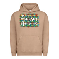 Pigment Burro autism awareness puzzle background Urban Hoodie - Artiststas