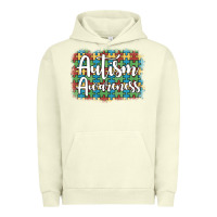 Pigment Pistachio autism awareness puzzle background Urban Hoodie - Artiststas