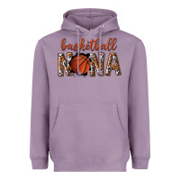 Lavender basketball nana with leopard Heavyweight Hoodie - texasbilliewilder