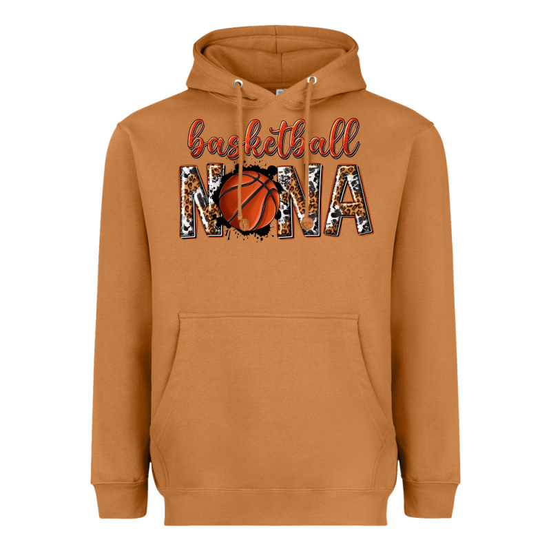 Basketball Nana With Leopard Heavyweight Hoodie by texasbilliewilder | Teevron