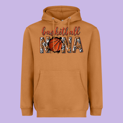 Heavyweight Hoodie basketball nana with leopard