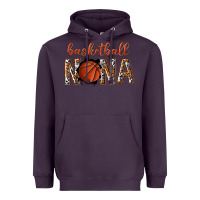 Plum basketball nana with leopard Heavyweight Hoodie - texasbilliewilder