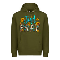 Army Green just pray Premium Hoodie - Artiststas