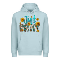 Blue Mist just pray Premium Hoodie - Artiststas