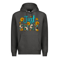 Charcoal Heather just pray Premium Hoodie - Artiststas