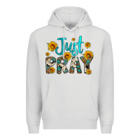Dove Grey just pray Premium Hoodie - Artiststas