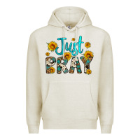 Oatmeal Heather just pray Premium Hoodie - Artiststas