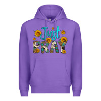 Purple just pray Premium Hoodie - Artiststas