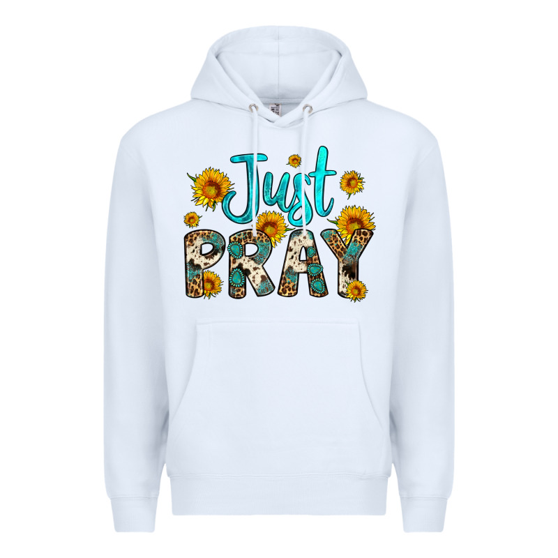 Just Pray Premium Hoodie by Artiststas | Teevron