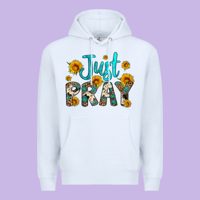 Just Pray Premium Hoodie Designed By Artiststas