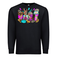Black hair hustler coffee cups Premium Sweatshirt - Zillion Design Studio