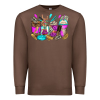 Chestnut hair hustler coffee cups Premium Sweatshirt - Zillion Design Studio