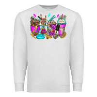 Oatmeal Heather hair hustler coffee cups Premium Sweatshirt - Zillion Design Studio