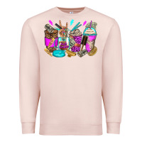 Pale Pink hair hustler coffee cups Premium Sweatshirt - Zillion Design Studio