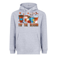 Heather Grey basketball tisthe season coffee cups Heavyweight Hoodie - texasbilliewilder