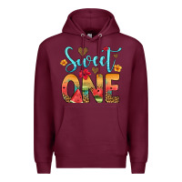 Burgundy sweet one watermelon Premium Hoodie - Artiststas