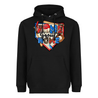 Black home sweet home baseball Heavyweight Hoodie - Zillion Design Studio