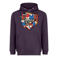 Plum home sweet home baseball Heavyweight Hoodie - Zillion Design Studio