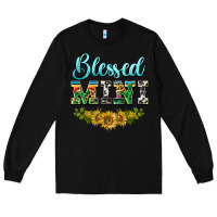 Black blessed mini Long Sleeve Tee - BarkalooDesign