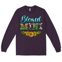 Plum blessed mini Long Sleeve Tee - BarkalooDesign