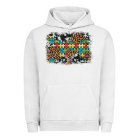 Pigment Lunar Rock autism awareness leopard cowhide background Urban Hoodie - Artiststas
