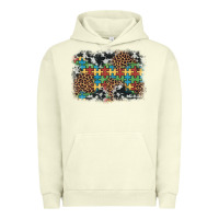 Pigment Pistachio autism awareness leopard cowhide background Urban Hoodie - Artiststas