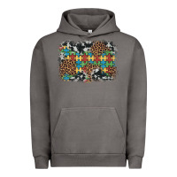 Pigment Tornado autism awareness leopard cowhide background Urban Hoodie - Artiststas
