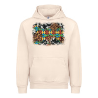 Sandshell autism awareness leopard cowhide background Urban Hoodie - Artiststas