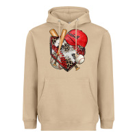 Mushroom baseball home plate Heavyweight Hoodie - Zillion Design Studio