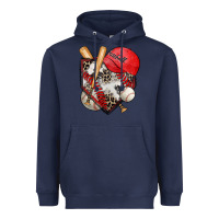 Navy baseball home plate Heavyweight Hoodie - Zillion Design Studio