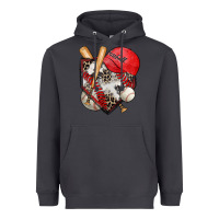 Smoke baseball home plate Heavyweight Hoodie - Zillion Design Studio