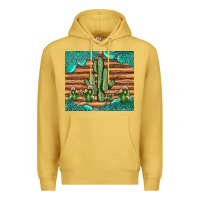 Antique Gold cactus gemstone Premium Hoodie - JahusDesignShop