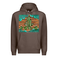 Coffee cactus gemstone Premium Hoodie - JahusDesignShop