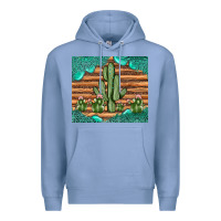 Colony Blue cactus gemstone Premium Hoodie - JahusDesignShop