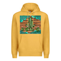 Mustard cactus gemstone Premium Hoodie - JahusDesignShop