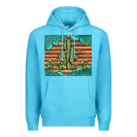 Ocean Blue cactus gemstone Premium Hoodie - JahusDesignShop
