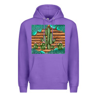 Purple cactus gemstone Premium Hoodie - JahusDesignShop